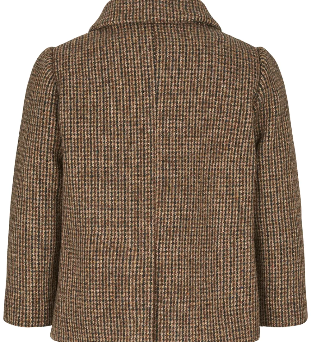 Jakke - Uld - Oval - Earthy Check|MarMar Sale