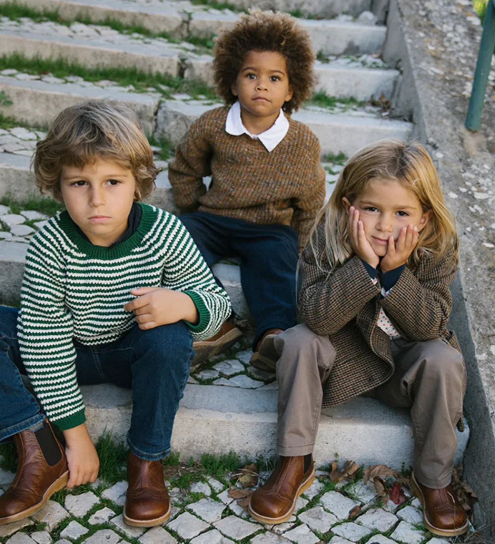 Jakke - Uld - Oval - Earthy Check|MarMar Sale