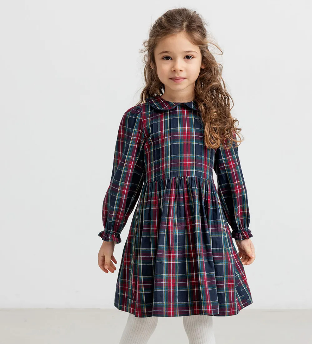 Kjole - Delice - Pilot Navy Check|MarMar Hot