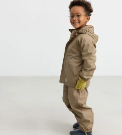 Regntøj m. Fleece - PU - Obo - Sepia Brown|MarMar Best