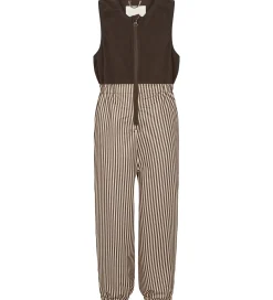 Regntøj m Fleece - PU - Obo - Brown Stripe|MarMar New