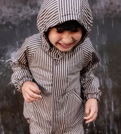 Regntøj m. Seler - PU - Oddy - Brown Stripe|MarMar Discount