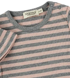 Sommerdragt - Rib - Rosa/Gråstribet|MarMar Hot