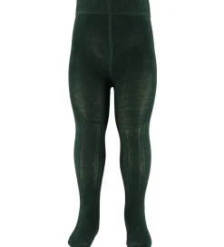 Strømpebukser - Cable - Dark Leaf|MarMar Online