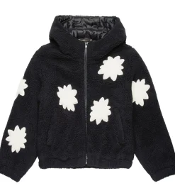 Fleecejakke - Sort m. Hvid|Marni Outlet