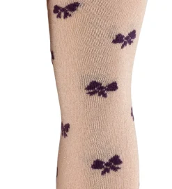 Strømpebukser - Glimmer - Crystal Pink m. Sløjfer|Melton Outlet