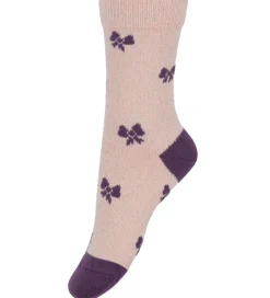 Strømper - Glimmer - Crystal Pink m. Sløjfer|Melton Outlet