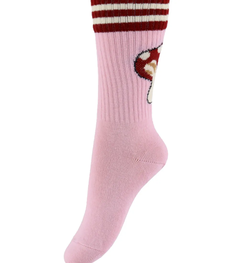 Strømper - Mushroom - Pink Necter|Melton New