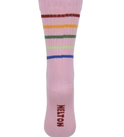 Strømper - Pink Nectar m. Striber|Melton Discount