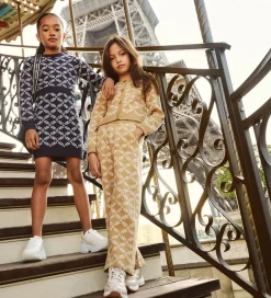 Cardigan - Cropped - Strik - Dark Stone/Hvid m. Møn|Michael Kors Outlet