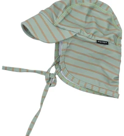 Badehat - UV50+ - Green Bay m. Striber|Mikk-Line Online