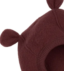 Elefanthue - Uld - 1-lags - Rum Raisin m. Ører|Mikk-Line Sale