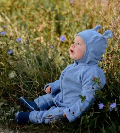 Fleece Bukser - Faded Denim Melange|Mikk-Line Hot