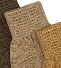 Handsker - Uld/Polyamid - 3-pak - Chocolate Chip-Melan|Mikk-Line Outlet