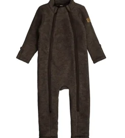 Køredragt - Uld - Dark Brown Melange|Mikk-Line Sale