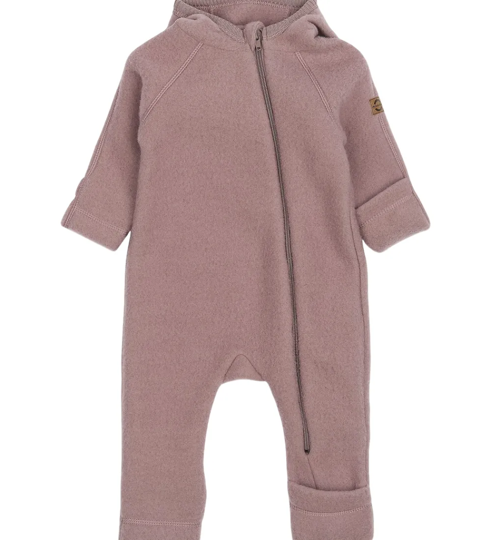 Køredragt m. Hætte - Uld - Twilight Mauve|Mikk-Line Online