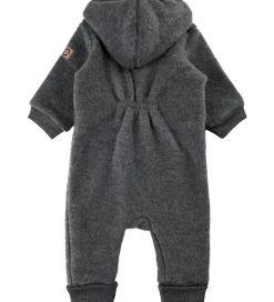 Køredragt m. Hætte - Uld - Anthracite Melange|Mikk-Line New