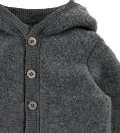 Køredragt m. Hætte - Uld - Anthracite Melange|Mikk-Line New