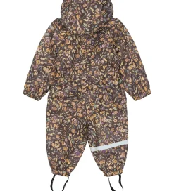 Regndragt m. For - PU - Raisin m. Blomster|Mikk-Line Sale