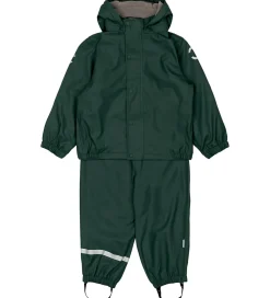 Regntøj m. Fleece/Seler - PU - Recycled - Darkest Spro|Mikk-Line New