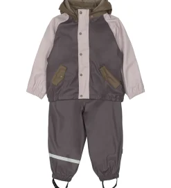 Regntøj m. Fleece/Seler - PU - 3i1 - Sparrow|Mikk-Line New