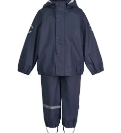 Regntøj m. Seler - PU - Recycled - Blue Nights|Mikk-Line Discount