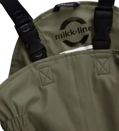 Regntøj m. Seler - PU - Recycled - Dusty Olive|Mikk-Line Clearance