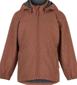 Softshelljakke m. Fleece - Recycled - Russet m. Prikke|Mikk-Line Clearance