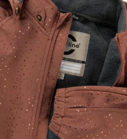 Softshelljakke m. Fleece - Recycled - Russet m. Prikke|Mikk-Line Clearance