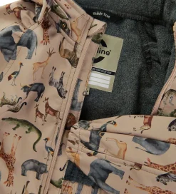 Softshelljakke m. Fleece - Recycled - Nougat m. Dyr|Mikk-Line Clearance