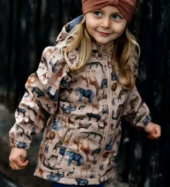 Softshelljakke m. Fleece - Recycled - Nougat m. Dyr|Mikk-Line Clearance