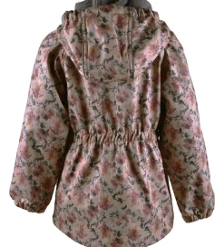 Softshelljakke m. Fleece - Recycled - Nougat m. Blomst|Mikk-Line New