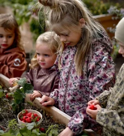 Softshelljakke m. Fleece - Recycled - Nougat m. Blomst|Mikk-Line New