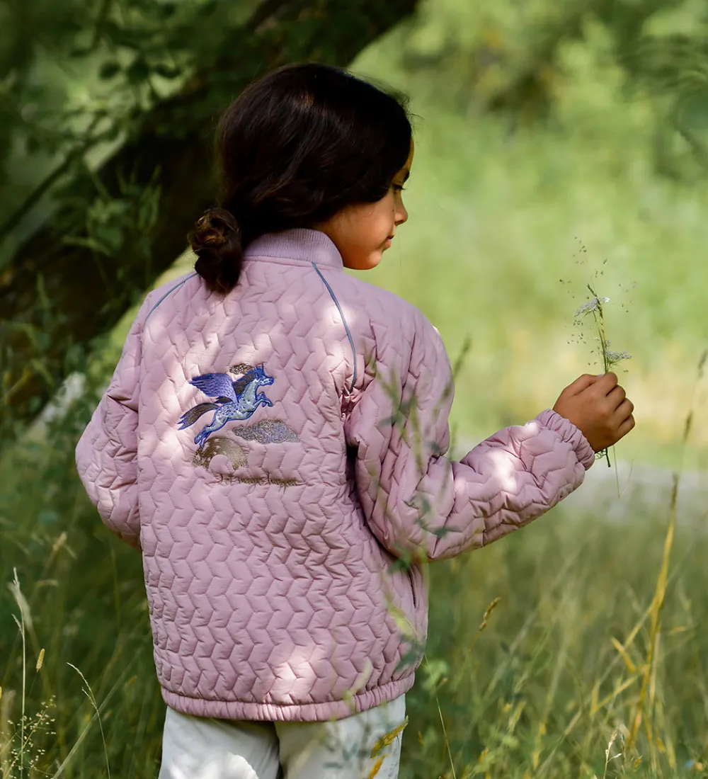 Sommerjakke - Woodrose m. Enhjørning|Mikk-Line Outlet