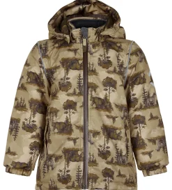 Vinterjakke - Recycled - Kelp m. Print|Mikk-Line Outlet