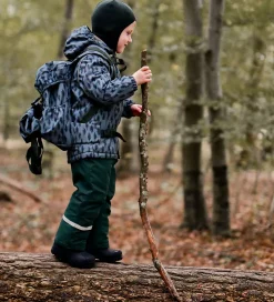 Vinterjakke - Recycled - Balsam Green m. Print|Mikk-Line