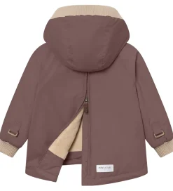 Vinterjakke - MatBaby Wen Fleece Anorak - Peppercorn|Mini A Ture Discount