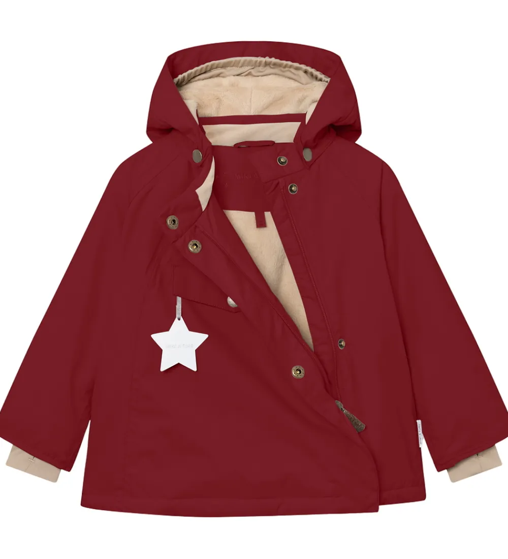 Vinterjakke - MatWang Fleece - Red Merlot|Mini A Ture New
