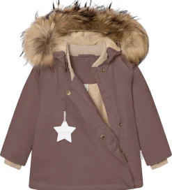 Vinterjakke - MatWang Fleece/Fur - Peppercorn Plum|Mini A Ture Discount