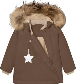 Vinterjakke - MatWang Fleece/Fur - Chestnut Brown|Mini A Ture Best