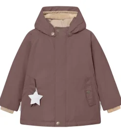 Vinterjakke - MatWally Fleece - Peppercorn Plum|Mini A Ture