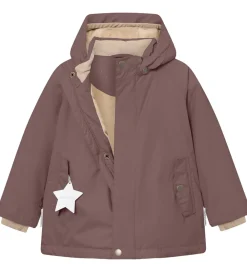 Vinterjakke - MatWally Fleece - Peppercorn Plum|Mini A Ture