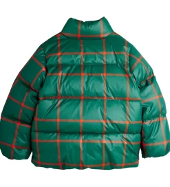 Dynejakke - Plaid - Grøn/Rødternet|Mini Rodini Outlet