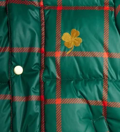 Dynejakke - Plaid - Grøn/Rødternet|Mini Rodini Outlet