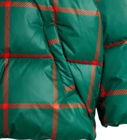 Dynejakke - Plaid - Grøn/Rødternet|Mini Rodini Outlet