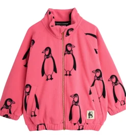 Fleecejakke - Penguin - Pink|Mini Rodini