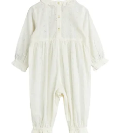 Heldragt - Strawberry Schiffli - Hvid|Mini Rodini New