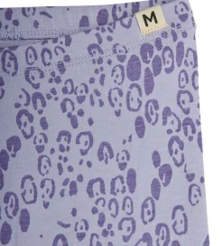Leggings - Leopard - AOP - Purple|Mini Rodini Sale