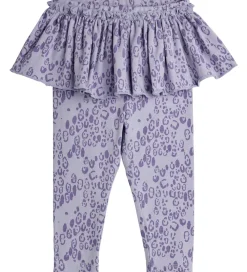 Leggings - Leopard - AOP - Purple|Mini Rodini Discount