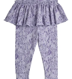Leggings - Leopard - AOP - Purple|Mini Rodini Discount